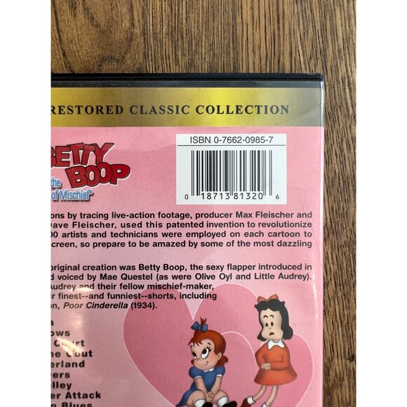 Betty Boop And The Girls Of Mischief DVD Digitally Restored 2002 Pre-Owned - Picture 3 of 4